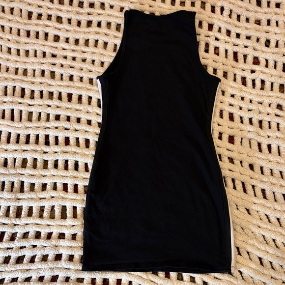 Urban Outfitters Black BodyConMini Dress with White Side Stripes Size XS - Picture 7 of 7